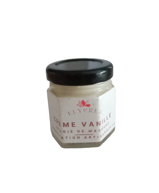 Bougie de massage crème à la vanille
