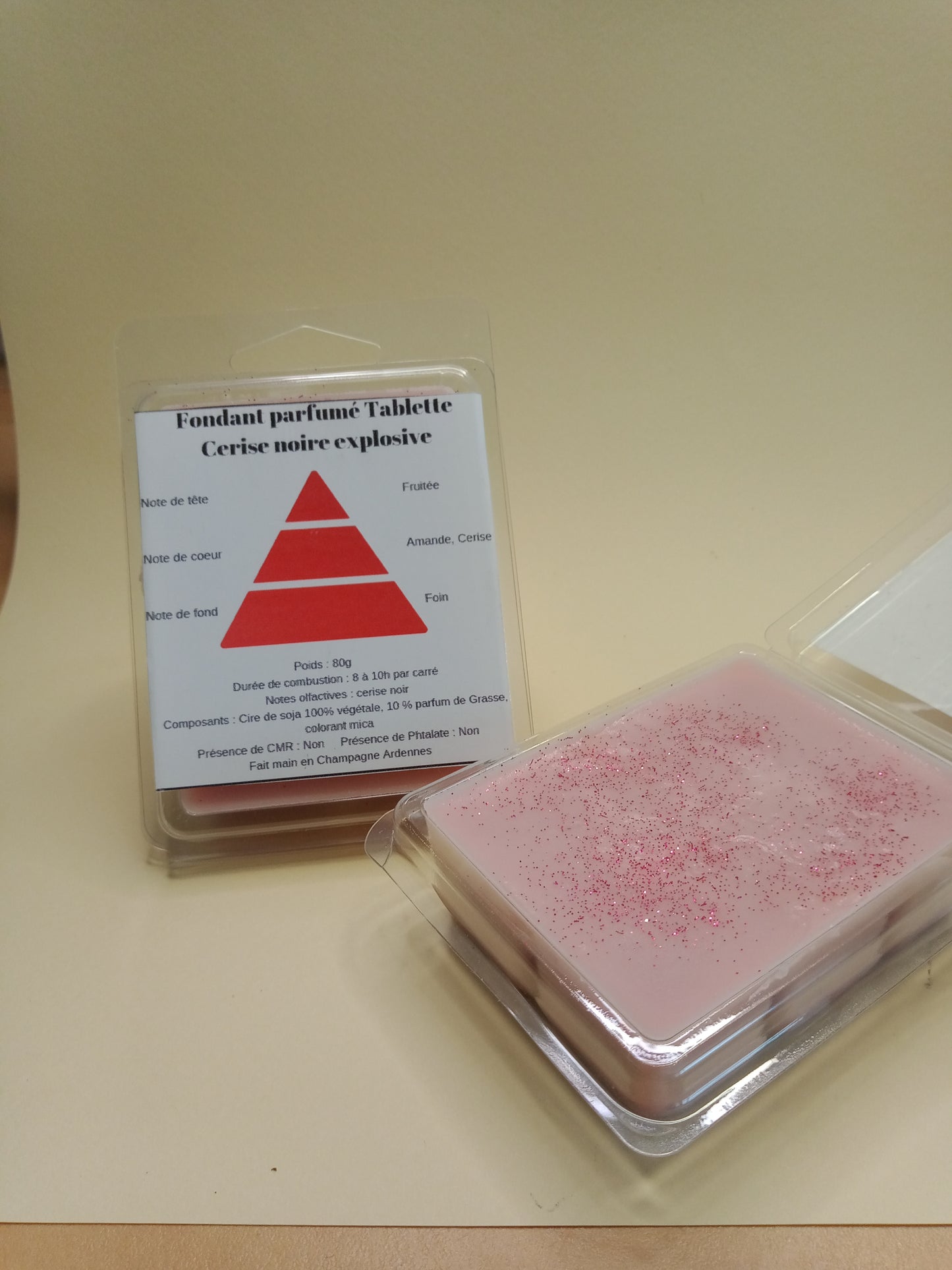 Fondant parfumé Tablette Cerise noire explosive