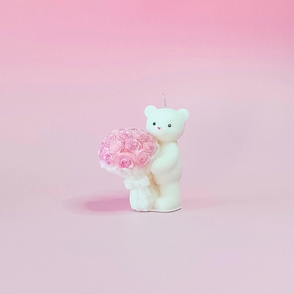 Bougie Ourson au Bouquet