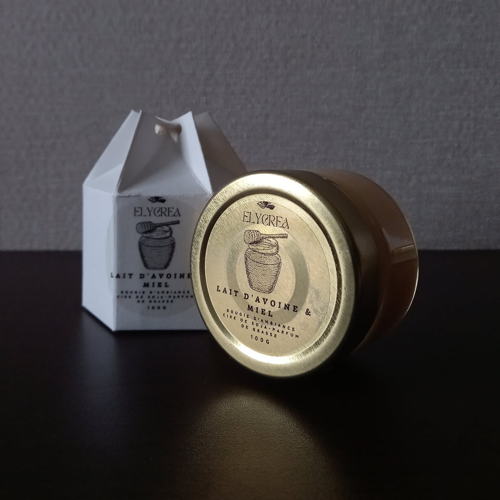 Bougie d'ambiance Lait d'avoine & miel