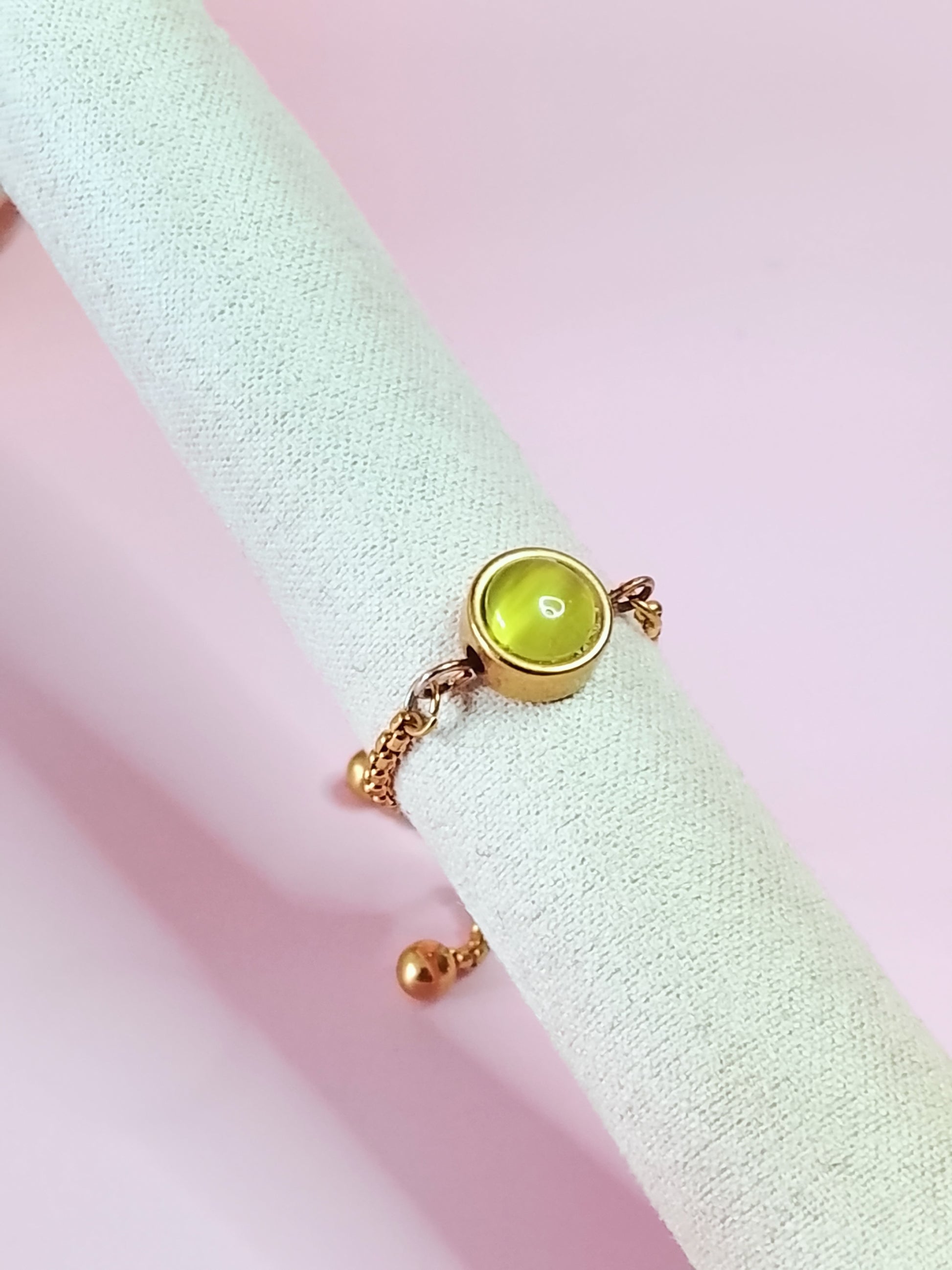 Bague ajustable Perle